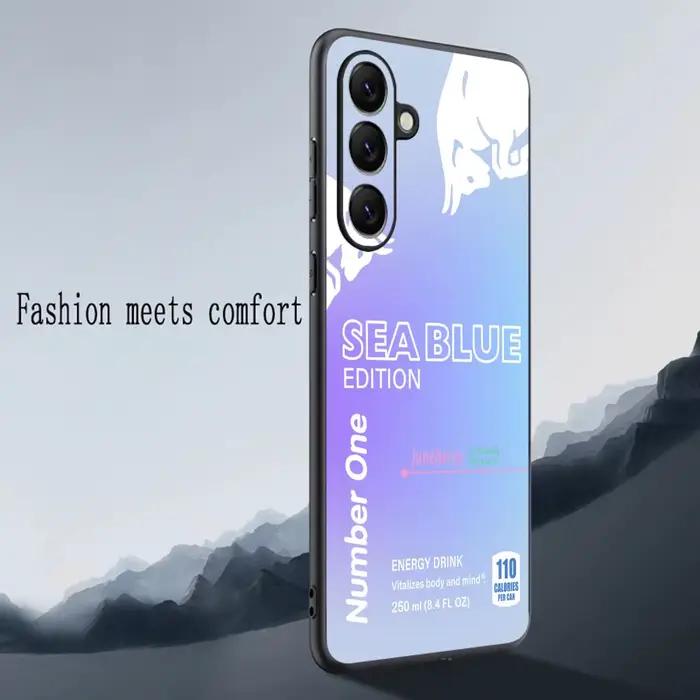 Coque de téléphone R-reds Colorful B-bulls Energy Drink pour Samsung Galaxy S25 S24 S23 S22 S21 S20 Plus Ultra Note20 Noir Souple Occasions Spéciales Créativité Protection Art Moderne