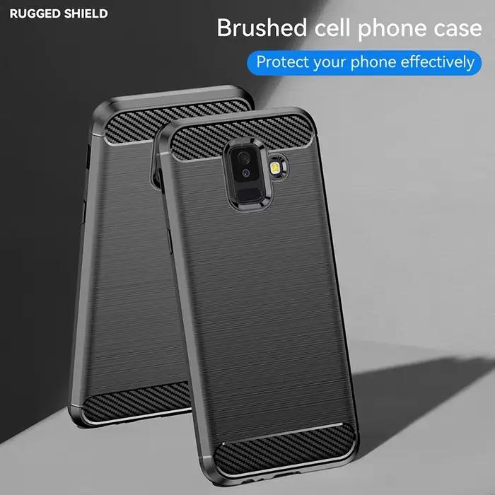 Étui en fibre de carbone pour Samsung Galaxy J6 J4 A6 A8 Plus A7 A9 J8 2018 J3 J5 J7 A3 A5 2017 A52 A53 A54 A55 A56 A57 Coque arrière