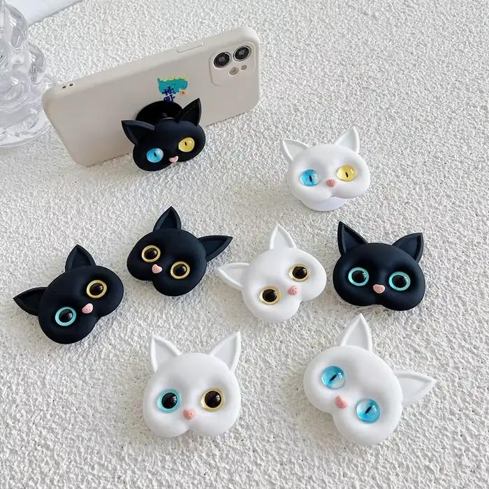 Cadre d'extension 3D pour téléphone portable, 1 pièce, chat, support universel