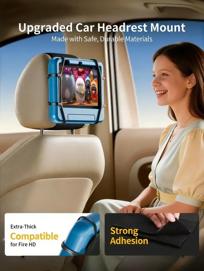 Support tablette pour appuie-tête de voiture – 360 ° Rotatif