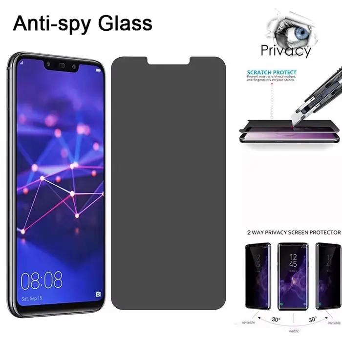 Protecteurs d'écran 3D haute qualité pour Huawei Nova 8SE 8I 3 3i 6 13 5T 12 lite 12S 12i 11 SE 13i 15 Pro anti-éblouissement anti-rayures en verre trempé 9H dureté multiple couleurs à offrir pour protection de confidentialité