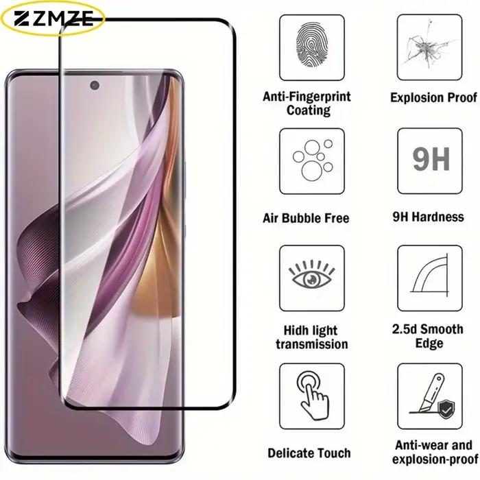 Film de protection en verre trempé HD pour Motorola Edge 70 50 60 Fusion Ultra 60S 60 Stylus 70 Fusion+ 3 pièces résistance aux rayures et aux éclats clair et élégant pour protéger votre écran