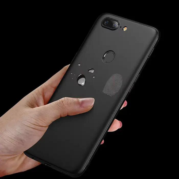 Étui Mofi pour OnePlus 5T en TPU Souple Antiempreintes Digitales Léger Élégant Couverture Complète Occasions Spéciales Protection Smartphone