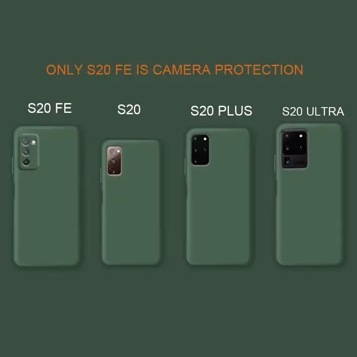 Nouvelle coque de téléphone en Silicone liquide pour samsung Galaxy s20 FE édition Fan s20FE