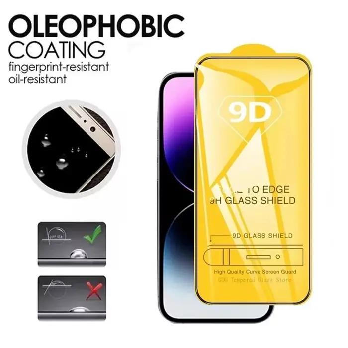 Lot de 5 films de protection d'écran 9D pour Xiaomi Redmi Note 14 13 Pro 5G 12 11 10 9 8 9S 10S 11S 12S 14S 15C 14C 9A