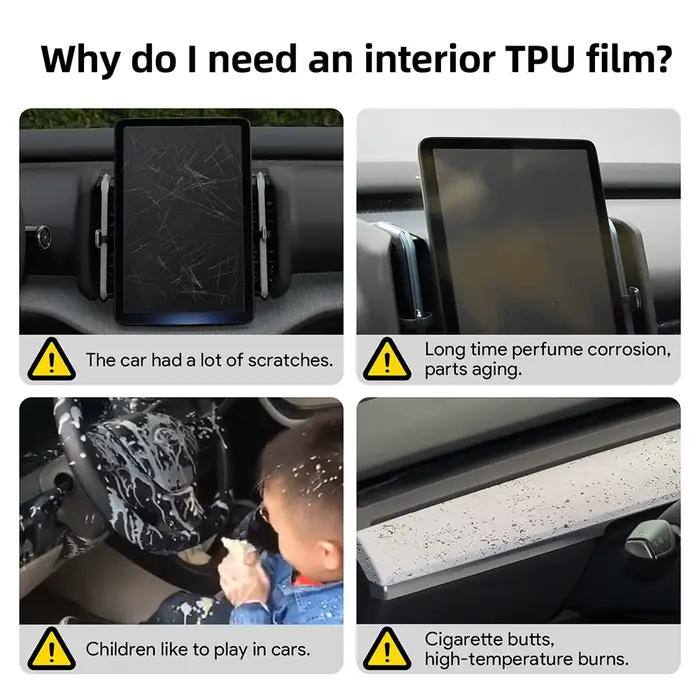 Film de protection anti-rayures en TPU pour intérieur de voiture, pour Toyota C-HR 2023, autocollants transparents anti-déchirure, accessoires de protection automobile