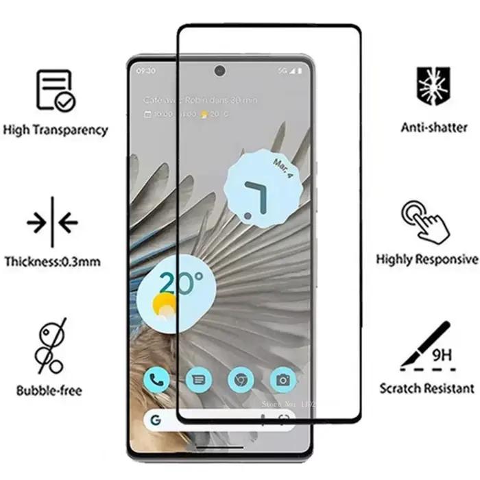 2 + 2 verre trempé pour Google Pixel 7 Pro protecteur plein écran lentille de caméra Film de protection Pixel6 6 Pro