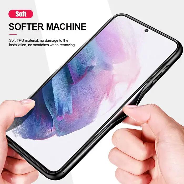 Coque de téléphone avec Logo Genshin Impact, étui en Silicone noir pour Samsung Galaxy S23 Ultra S22 S21 S20 FE 5G S10 S10E S9 S8 Plus Note 20