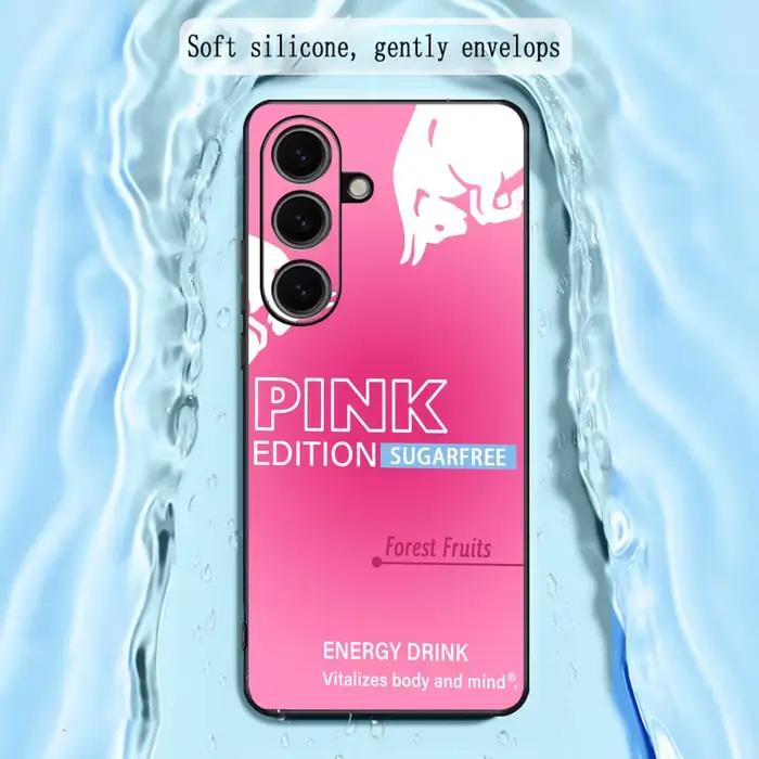 Coque de téléphone R-reds Colorful B-bulls Energy Drink pour Samsung Galaxy S25 S24 S23 S22 S21 S20 Plus Ultra Note20 Noir Souple Occasions Spéciales Créativité Protection Art Moderne