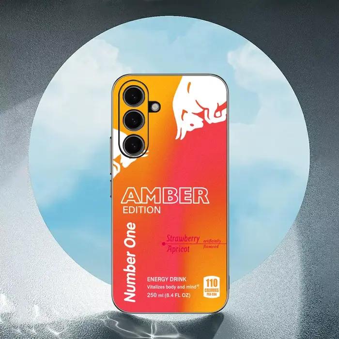 Coque de téléphone R-reds Colorful B-bulls Energy Drink pour Samsung Galaxy S25 S24 S23 S22 S21 S20 Plus Ultra Note20 Noir Souple Occasions Spéciales Créativité Protection Art Moderne
