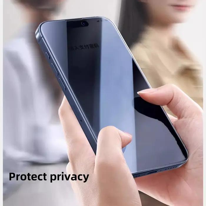 Pour iphone 17 Pro protecteur d'écran de confidentialité verre trempé Anti-espion protection téléphone Anti Peeping Film