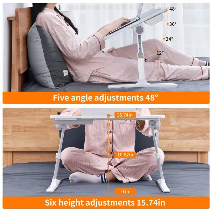Oatsbasf-Support de lit pour ordinateur portable, bureau debout pour ordinateur portable, accessoires informatiques, support de lecture, table d'étude et de travail