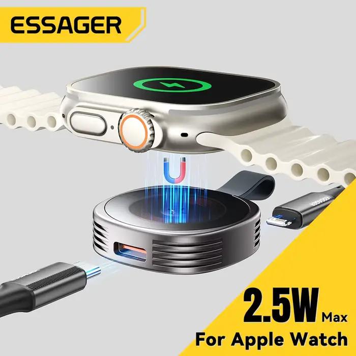 Essager chargeur magnétique sans fil pour Apple Watch 8 7 6 5 4 3 2 SE