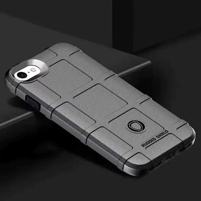 Étuis robustes en Silicone TPU pour Apple iPhone 7 6 8 Coque pour iPhone 6S 7S 8S Plus X protection complète antichoc armure Coque souple