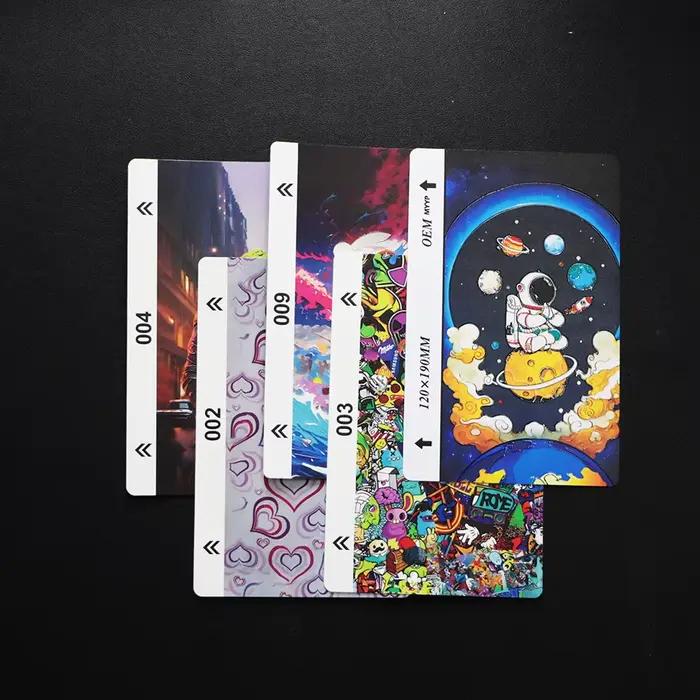 FONLYU 50pc 3D en relief peau arrière autocollant Film de protection feuille décorative