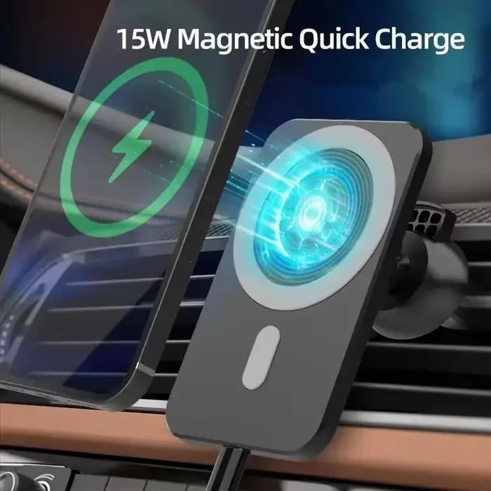Pour IPhone voiture charge 15W chargeur sans fil magnétique Magsafe support