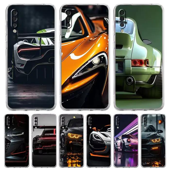 Etui Super Voiture Sport pour téléphone Samsung A54 A52 A50 A70 A10 A30 A40 A20S A20E A02S A12 A14 A16 A22 A24 A42 A34 A32 5G A04s A06 couleurs vibrantes et design sportif à offrir pour occassions spéciales