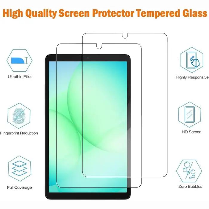 2 pièces 9H verre trempé pour Samsung Galaxy Tab A11 2025 8.7 ''SM-X133 X135 clair anti-rayures protecteur d'écran Film de protection