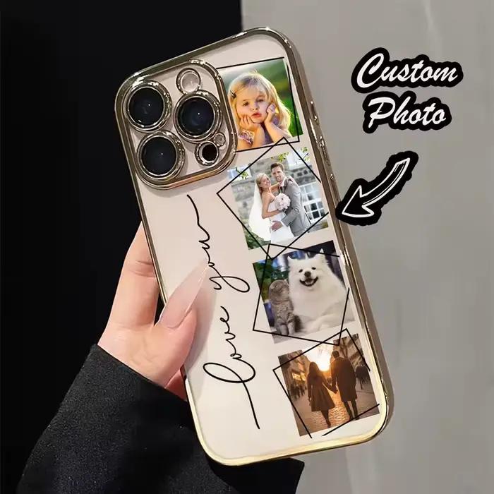Coque de téléphone personnalisée avec photo intégrale pour iPhone 17 Air 16 15 14 13 12 11 Pro Max Plus