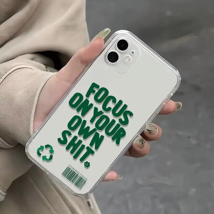 Coque de téléphone souple transparente personnalisée en anglais pour Samsung Galaxy A15 A16 A05 A21S A54 A55 A56 A35 M23 M33 M54 M55