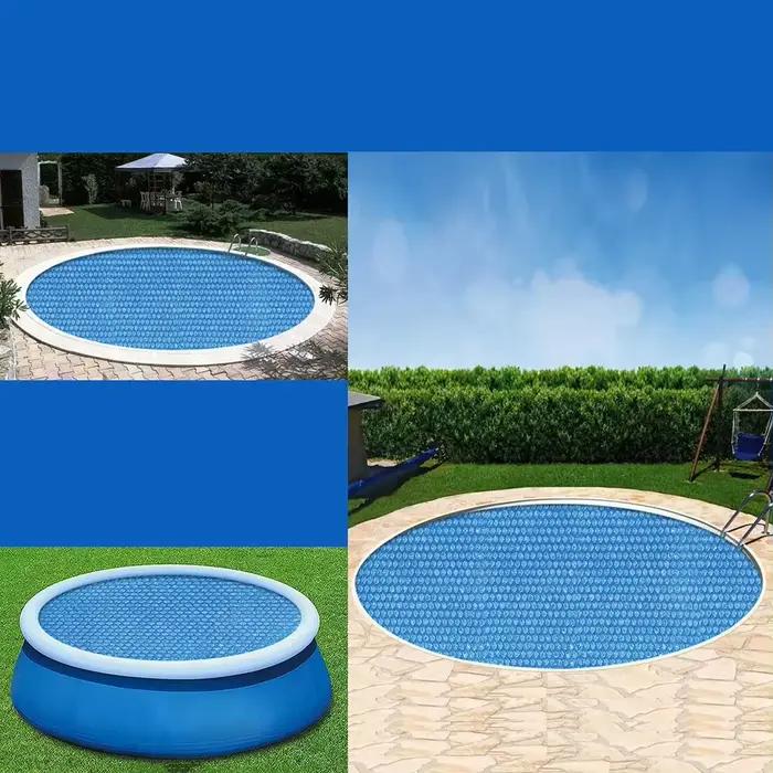 Couverture de piscine hors sol, couverture solaire pour piscine, film isolant thermique en PE, protection, accessoires pour piscine de jardin