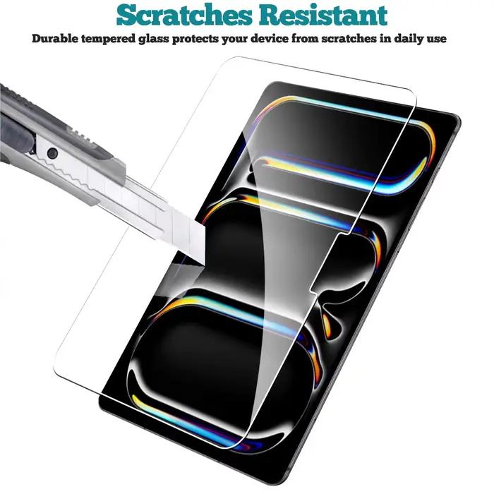 Protecteur d'écran en verre trempé, 2 pièces, pour ipad Pro Air 13 11 2024 M4 M2 Air 5 4 Pro 12.9 11 M3 M5 2025 2026