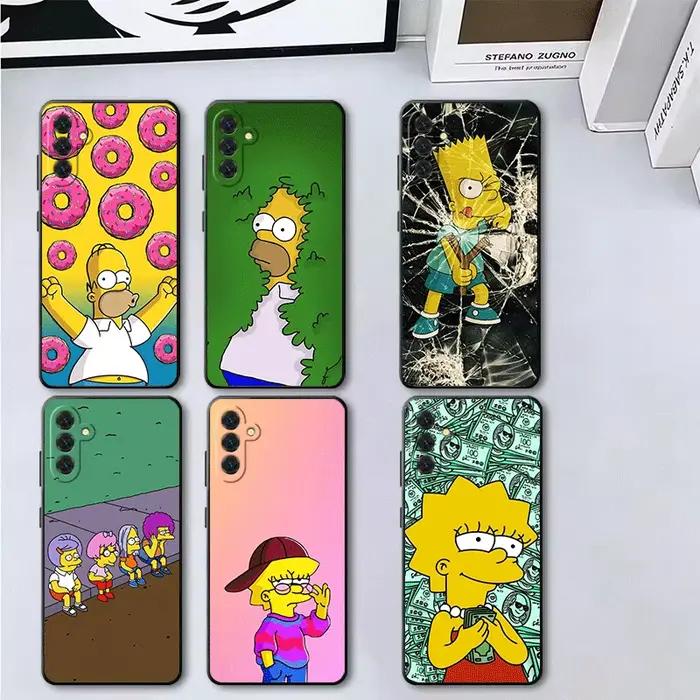 Coque de téléphone souple Cartoon Homers-S-Simpsons pour Samsung A17 A37 A57 A16 A26 A36 A56 A15 A25 A35 A55 A14 A24 A34 A54 A13 A33 A53 Bl