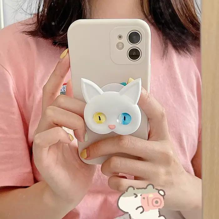 Cadre d'extension 3D pour téléphone portable, 1 pièce, chat, support universel