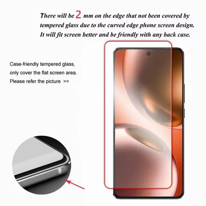 Pour Realme GT 7 verre pleine colle protecteur d'écran clair pour Realme GT 7T GT7 verre trempé pour Realme GT 7 Film d'objectif Global