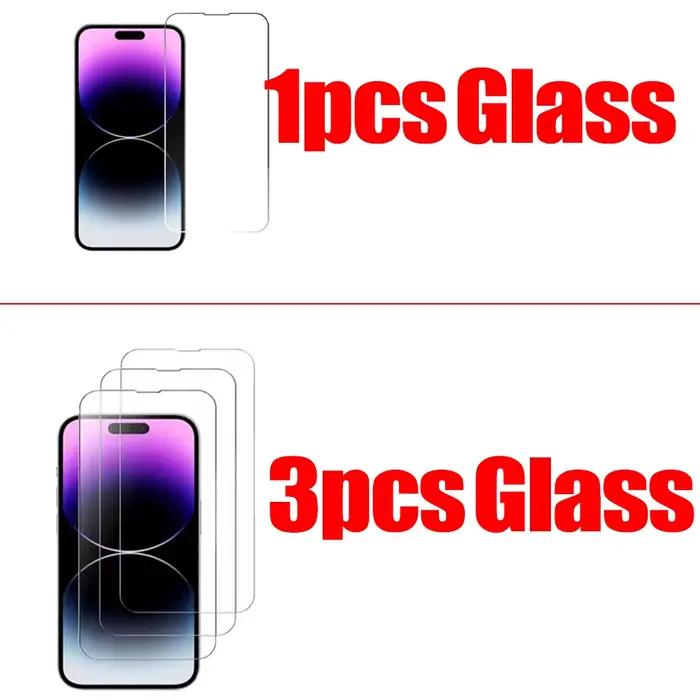 Film de protection en verre trempé NHIPPLN pour iPhone 11 12 13 14 15 16 17 18 Pro Max clair et sans rayures pour une utilisation quotidienne sans souci