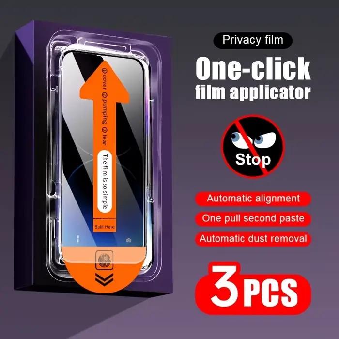 Protection d'écran anti-espion haute définition en verre trempé pour Nubia avec installation sans poussière et couverture rigide pour un usage professionnel et personnel