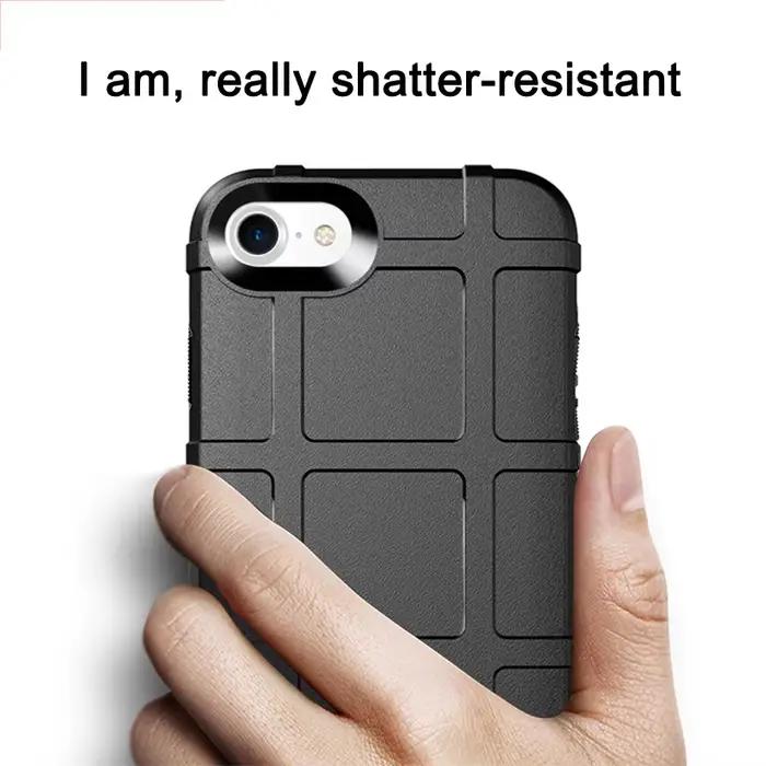 Étuis robustes en Silicone TPU pour Apple iPhone 7 6 8 Coque pour iPhone 6S 7S 8S Plus X protection complète antichoc armure Coque souple