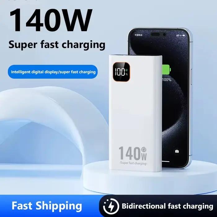 Batterie externe Lenovo 140W 500000mAh haute capacité
