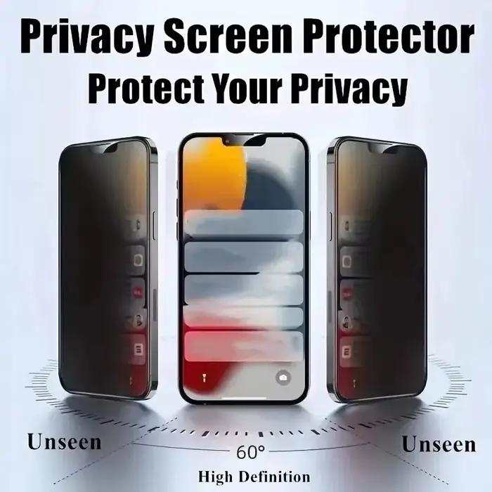 Protections d'écran anti-espion pour iPhone 17 16 12 13 14 15 Pro Max 14 Plus 15 Plus 16 Pro Max verre trempé confidentialité抗压变形处理后,翻译应保持原意并尽量符合中文表达习惯。以下是上述HTML内容的中文翻译版本: --- 发现您的iPhone隐形安全保障 揭示您宝贵移动设备的绝对安心感。我们的5片装防窥屏保护膜能让您在处理个人数据时毫无顾虑。想象一下,一个清晰无干扰的屏幕,每一个细节都一目了然。这种隐形保护确保您的信息保密性,同时保持流畅无缝的用户体验。 为什么你会