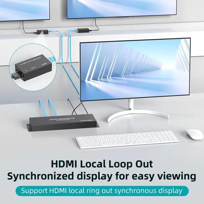 Répartiteur d'extension HDMI 1x8