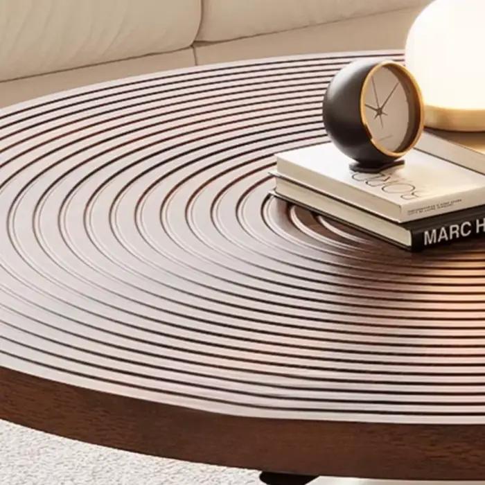 Tables basses simples de Type sablier, Table d'appoint ronde créative pour chambre à coucher, meubles de salon d'art de luxe multifonctionnels modernes