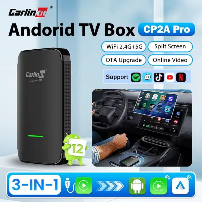 CP2A Pro Ai Box adaptateur sans fil CarPlay Android Auto sans fil Smart