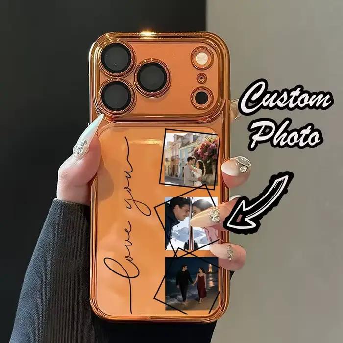Coque de téléphone personnalisée avec photo intégrale pour iPhone 17 Air 16 15 14 13 12 11 Pro Max Plus