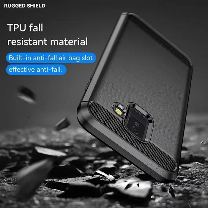 Étui en fibre de carbone pour Samsung Galaxy J6 J4 A6 A8 Plus A7 A9 J8 2018 J3 J5 J7 A3 A5 2017 A52 A53 A54 A55 A56 A57 Coque arrière