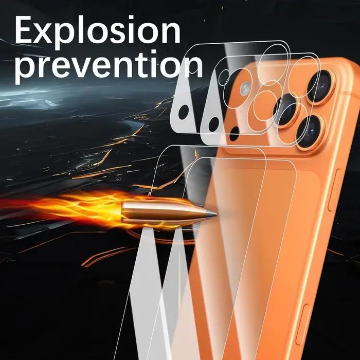 1-3 ensembles 17PM Films de protection pour iPhone 17 Pro Max 17Pro protecteur d'écran arrière doux PET Ultra mince clair anti-rayures Film d'objectif