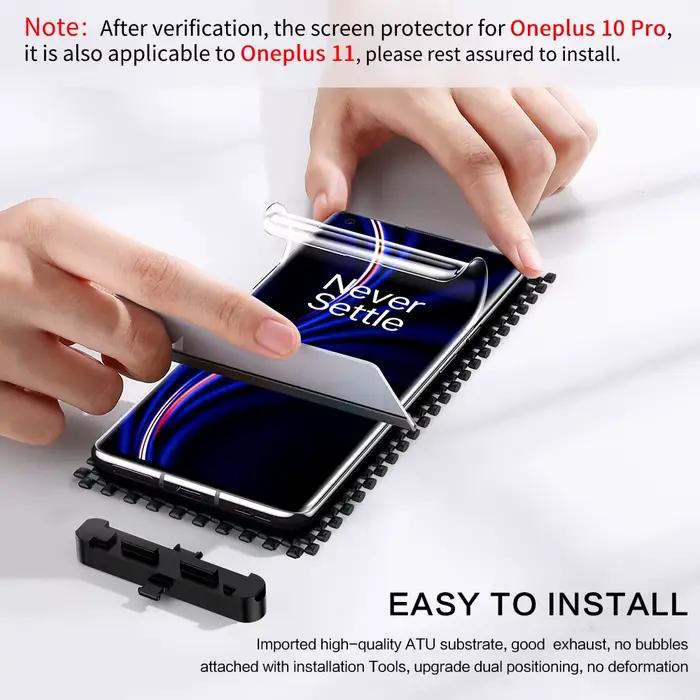 Protecteur d'écran pour OnePlus 13 12 11 ACE5 Film de protection souple pour OnePlus10 9 couverture complète pleine