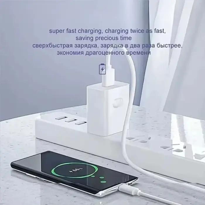 Câble de charge ultra-rapide de type C, compatible avec les câbles USB C de Samsung, Huawei, Xiaomi et Redmi.