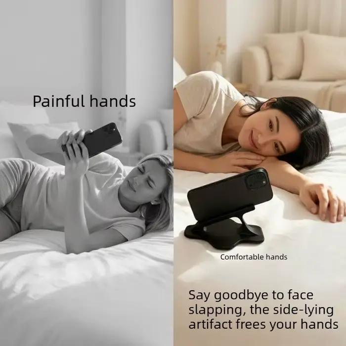Support de téléphone paresseux pour lit, support ergonomique stable pour regarder en position couchée, idéal pour les divertissements nocturnes