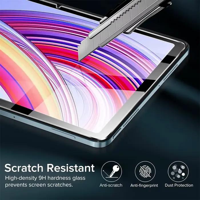 Film de protection pour Redmi Pad Pro 12.1 pouces 2024 HD avec caméra, verre trempé 9H, anti-rayures pour Xiaomi Poco Pad 12.1 pouces