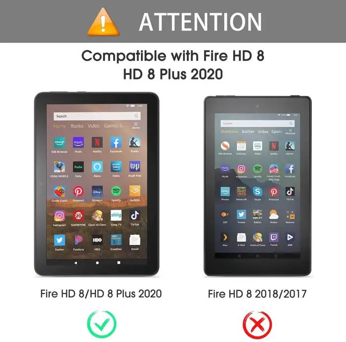 Protection en verre trempé pour tablette Amazon Fire HD 8 10e génération 2020 facile à installer et à entretenir pour un écran toujours propre et exempt de toutes imperfections