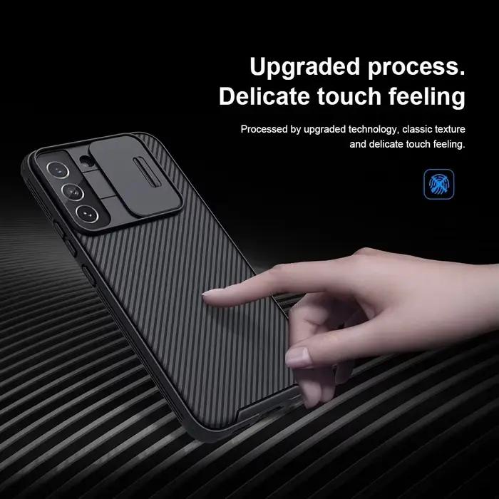 Étui Nillkin CamShield Pro Protection Anti-Rayures Anti-Empreintes Pour Samsung Galaxy S22 S23 S24 Ultra S25 Edge FE S26 Plus A57 A37 A17 A56 A26 A36 5G Occasions Spéciales Coque Arrière Blanc Bleu Ciel Bleu Marine
