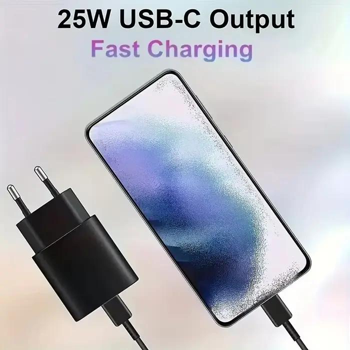 25W USB ue chargeur QC 3.0 Charge rapide pour Samsung S20 S21