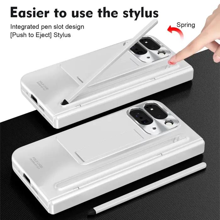 Protection complète Film de verre placage charnière coque de téléphone Google Pixel 9 Pro support pliable