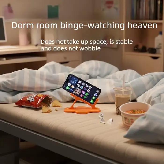 Support de téléphone paresseux pour lit, support ergonomique stable pour regarder en position couchée, idéal pour les divertissements nocturnes
