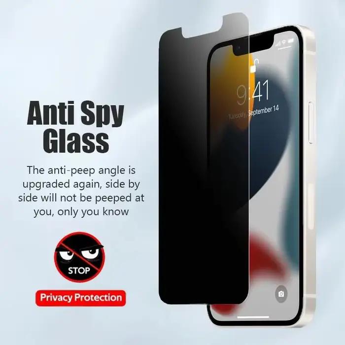 Protecteur d'écran pour iPhone 11 12 13 14 15 16 17 Pro Max 14 15 16 Plus 16e, 1 à 5 pièces, en verre trempé Anti-espion